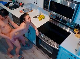 An 18-year-old girl woke up naked in the kitchen with a guy