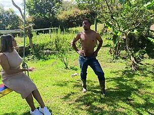 The owner's partner gets intimate with a worker