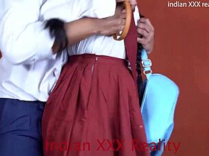Hindi college girl fucked by her step mom in a steamy session