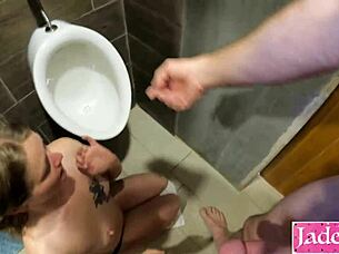 I met a hot stranger, bent over in toilet