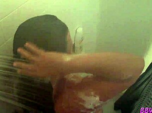 The BBW housewife gets naked and fucks like a slut