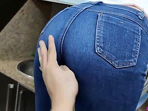 I grabbed her by the ass while she cleaned