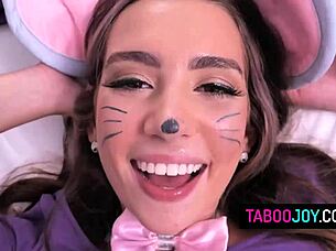 Horny Tyler Steel in Halloween costume seduced stepdad
