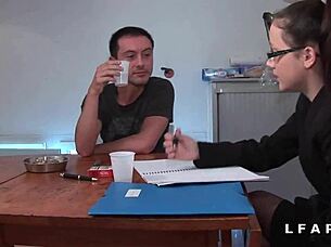 Two French students are having the experience of a lifetime in class