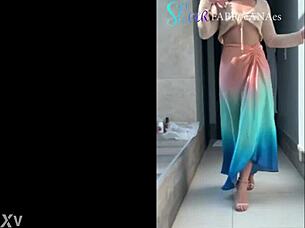 The Perfect MilF - Sensual Jane sucks, fucks and foot wanks her neighbor