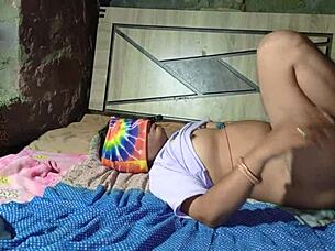 Desi girl's charm shines in intimate Indian village scene