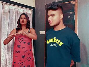 The plumber boy made a hole in bhabhi's milk white dress