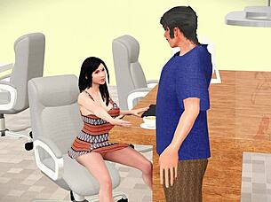 Office boy fucked kinky jasmine in hot office scene