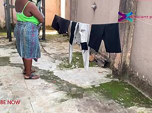 Gateman witnesses cheating wife, hubby's clothes soaked