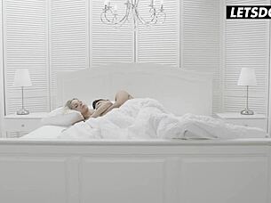 Petite pretty Czech girl makes passionate love in morning