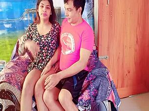Deshi cute girlfriend Rumpa21 getting fucked on sofa