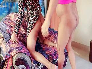 Deshi cute girlfriend Rumpa21 getting fucked on sofa