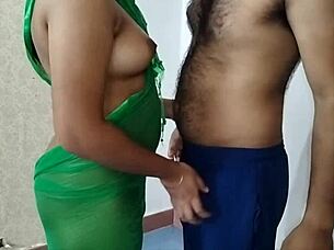 An older woman seduces her younger brother with her juicy ass
