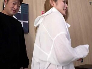 Fresh and juicy big tits Layer, rubbing sensitive spots with erotic touch. Part 1