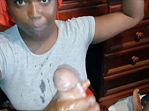 Man plays video game, gets intense oral action