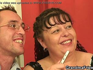 Two chubs filmed a porn movie with a fat mature woman