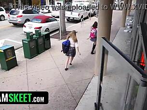 Mormon girl gets naughty, swollen tits and pussy