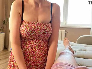 Retired, my stepfather relaxed, I kissed passionately