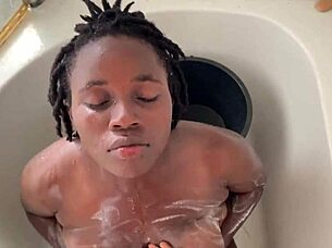Lesbian Africans combine for thrilling male sexual fun