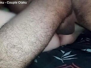 Humiliating cock with a monster from a friend's dick