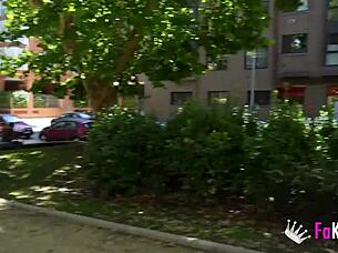 Brutal chicken cumshot, neighbor eats it whole