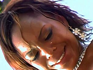 Black MILF Marie Luv enjoys passionate encounters with a young man