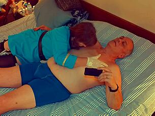 Nursing home nurse welcomes new year with lucky chap