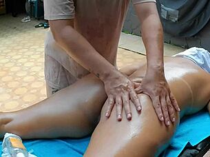 Hot Massage Session with Latina Maid Bribed for Just 20 Dollars