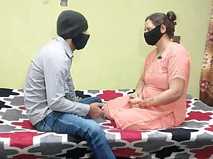 I can't resist fucking this hot Pakistani housewife hard on her bed with that intense passion.