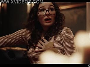 Vampire seduction in old gothic manor as nerdy girl gets mesmerized by century old sexy blonde owner