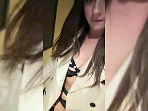 Why am I getting fucked hard in this hotel with spanking and spitting on my curvy body?