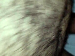 homemade horny hairy latina gets bent over for rough anal fucking