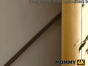Mommy4k. I watch as crazy step family seduces with mature cougar handjob and shaved pussy action