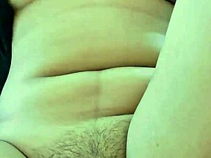 Beautiful latina girl masturbates with cucumber