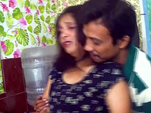 fuck my best friend sexy indian wife in kitchen while cooking food