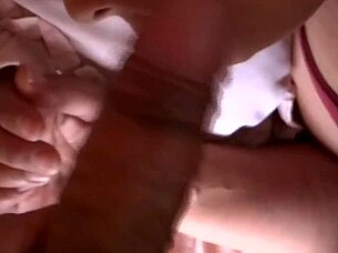 Blonde Latina milf loves sucking huge cocks from her brother and his friends until they explode with cum