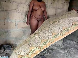 Rough outdoor fuck with stepmom