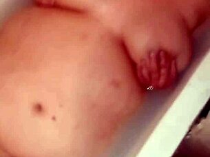 Naked Babe Plays with Her Wet Pussy in the Bathtub 💦🛁