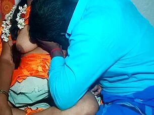 beauty full indian village couple romance with blowjob and homemade fun