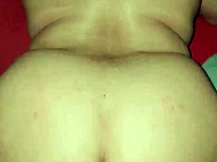 chubby latina bends over for small cock doggystyle pounding in amateur clip