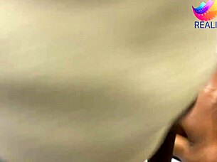 Horny Young Ebony Woman Enjoys Intense Happy Ending Massage with Fit Body and Natural Tits