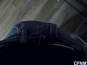 A hardcore amateur teen goes for it in the mouth with monster cock