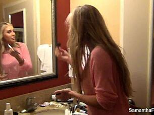 Big Tits backstage with Samantha Saint