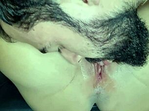 Amateur cousin rams a hot brunette and ass eating