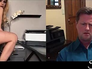 office slut is blackmailed, toyed with toys and fucked hard
