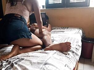 A little black girl is fucked by her cousin’s black big cock