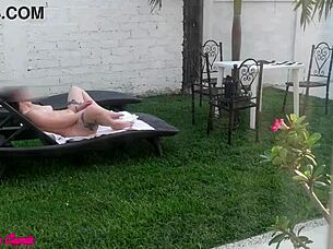 Secretly filmed: perfil verificado, cousin's outdoor solo play