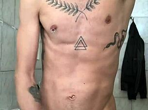 Gay blowjob session is enjoyed between Amador bisexual duo