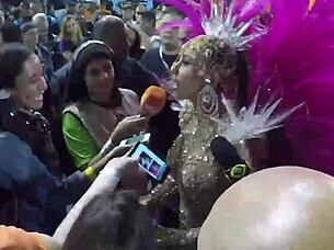Samba carnival whilst Brazilian beauties get naughty in Slums