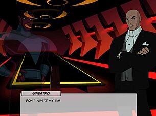 Batgirl and Lex Luthor hentai and video game fun